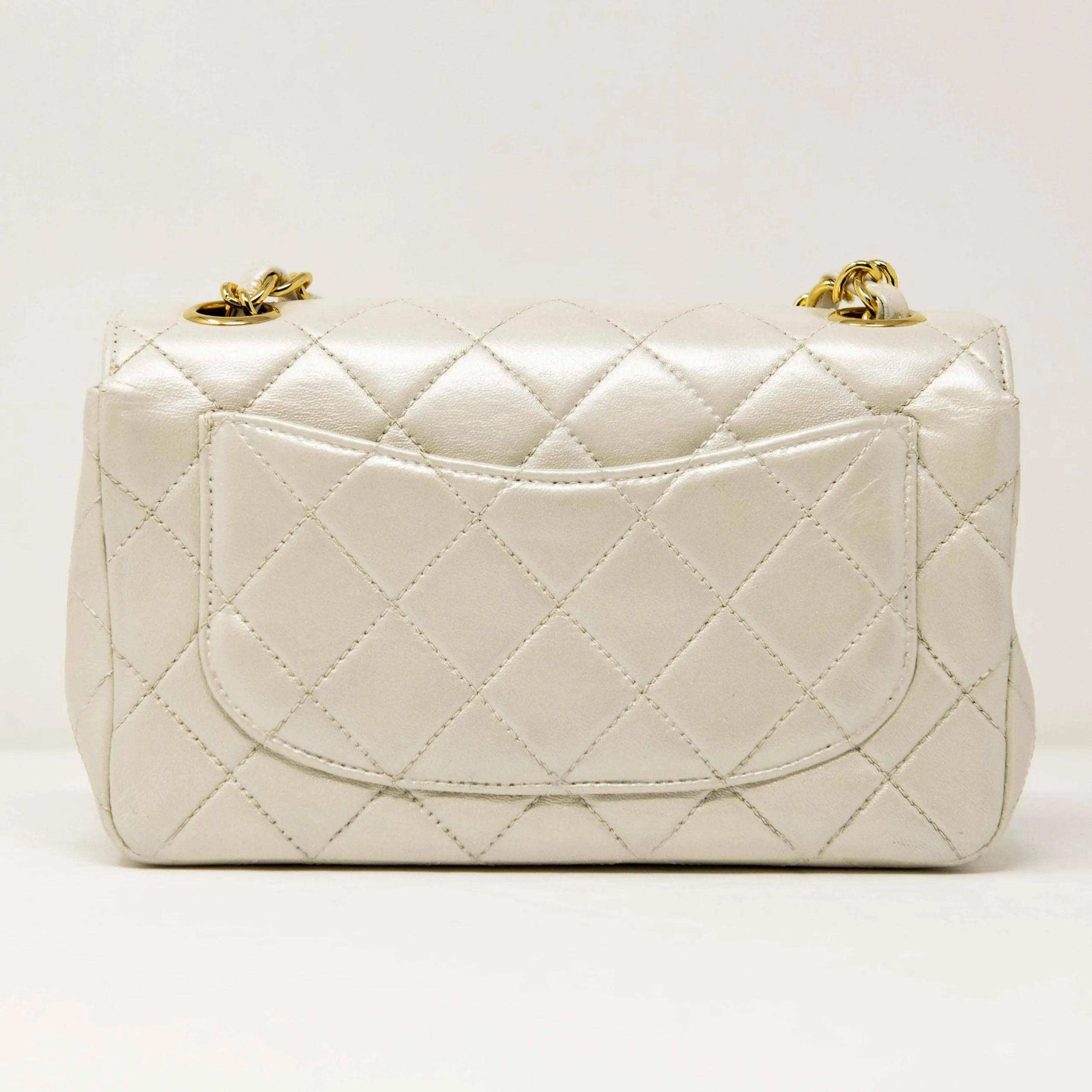 Chanel Pearl White Mini Flap