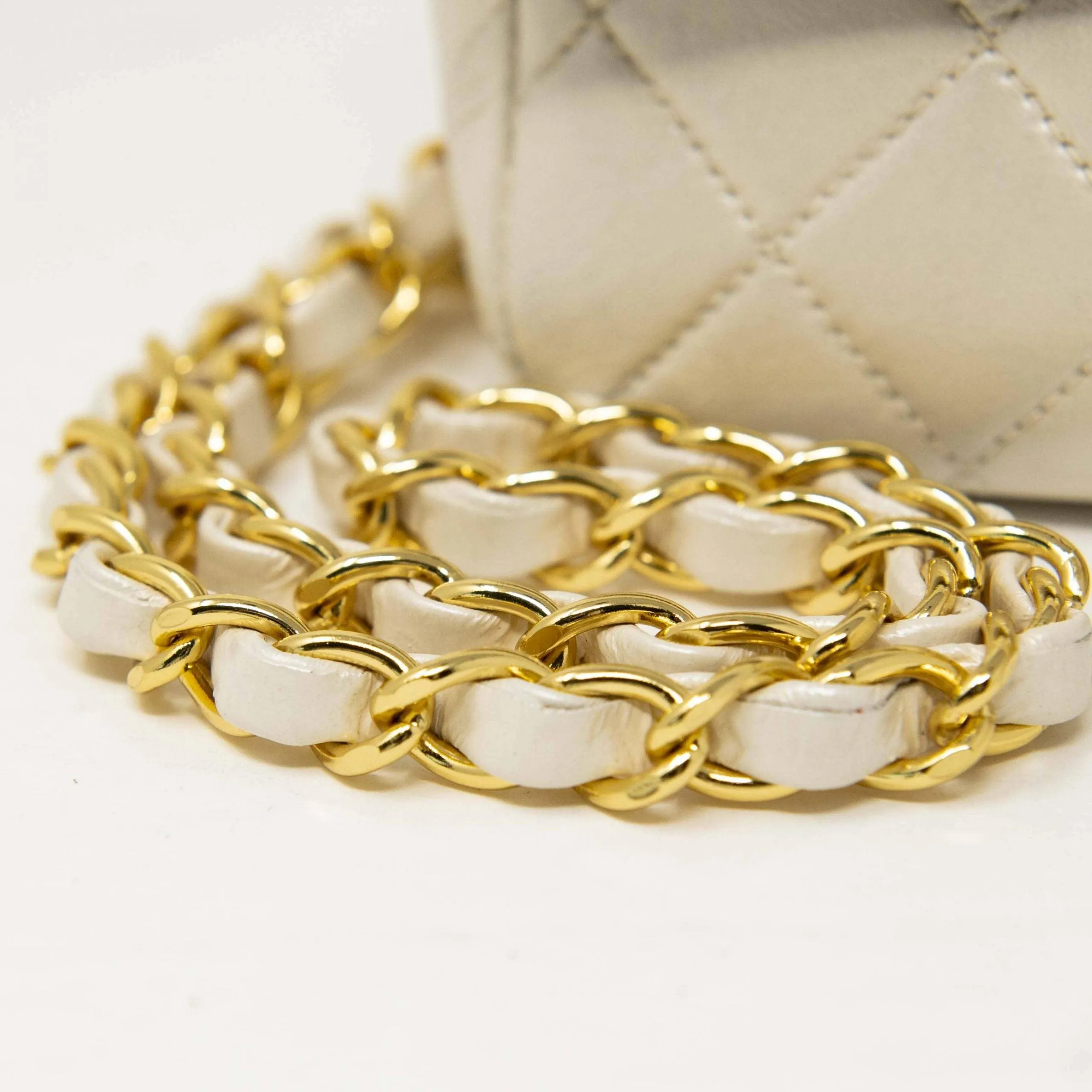Chanel Pearl White Mini Flap