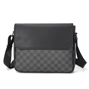 Classic Monogram Leather Shoulder Handbag