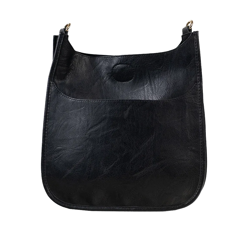 Classic Vegan Messenger Bag - No Strap