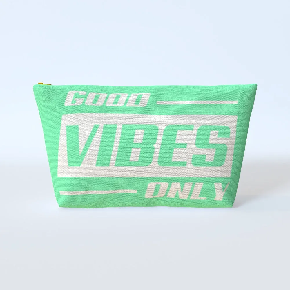 Cosmetic Bag - Good Vibes Only Citrus