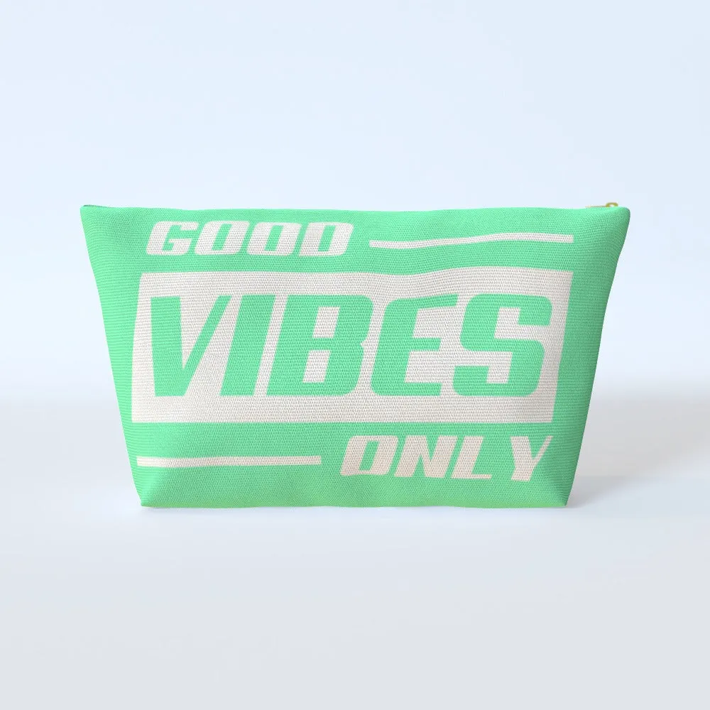 Cosmetic Bag - Good Vibes Only Citrus