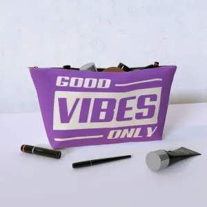 Cosmetic Bag - Good Vibes Only Purple