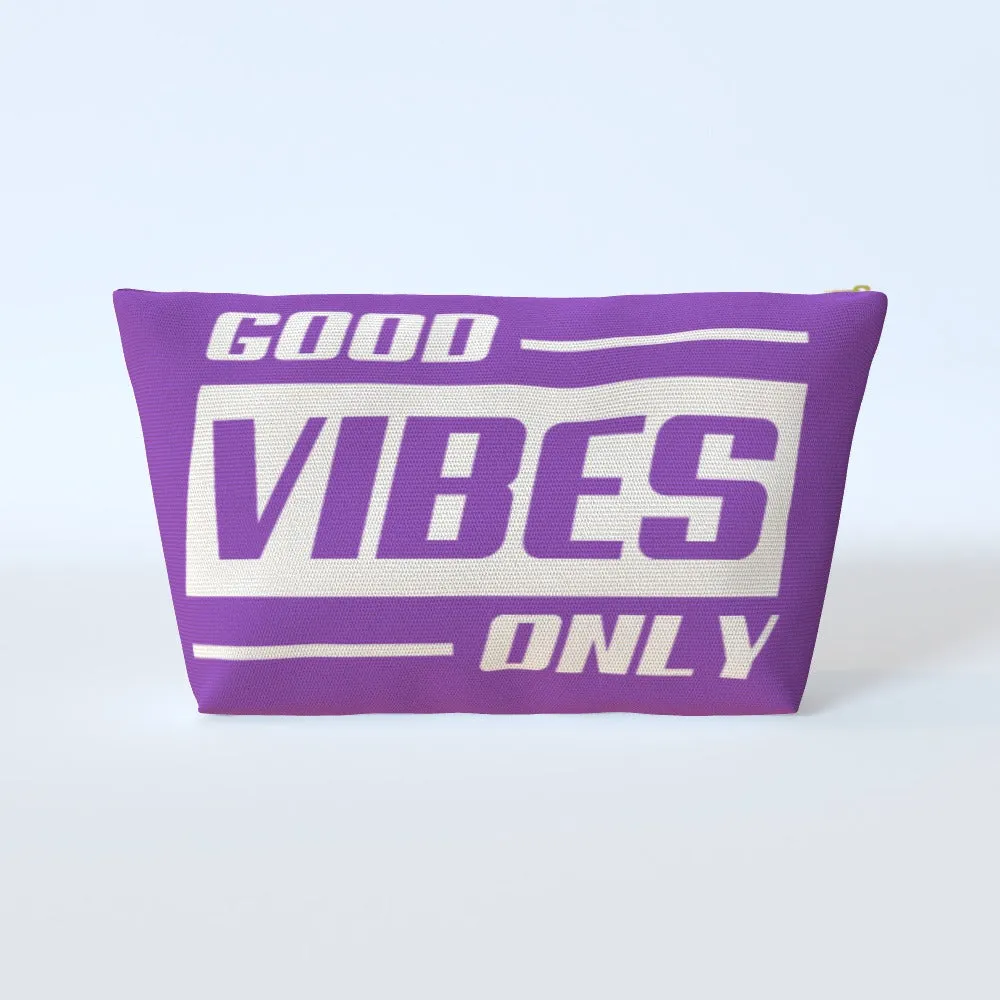 Cosmetic Bag - Good Vibes Only Purple