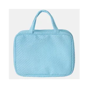 Cosmetic Bag Hanging Herringbone - Bluebell