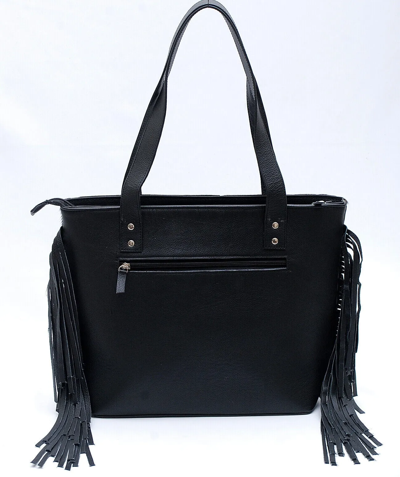 Cowhide Hospital Bag Black White