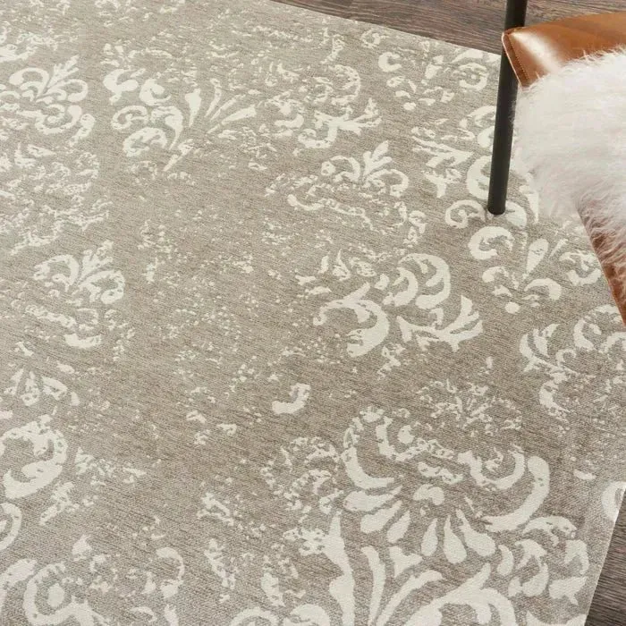 Damask DAS03 Ivory/Grey Rug