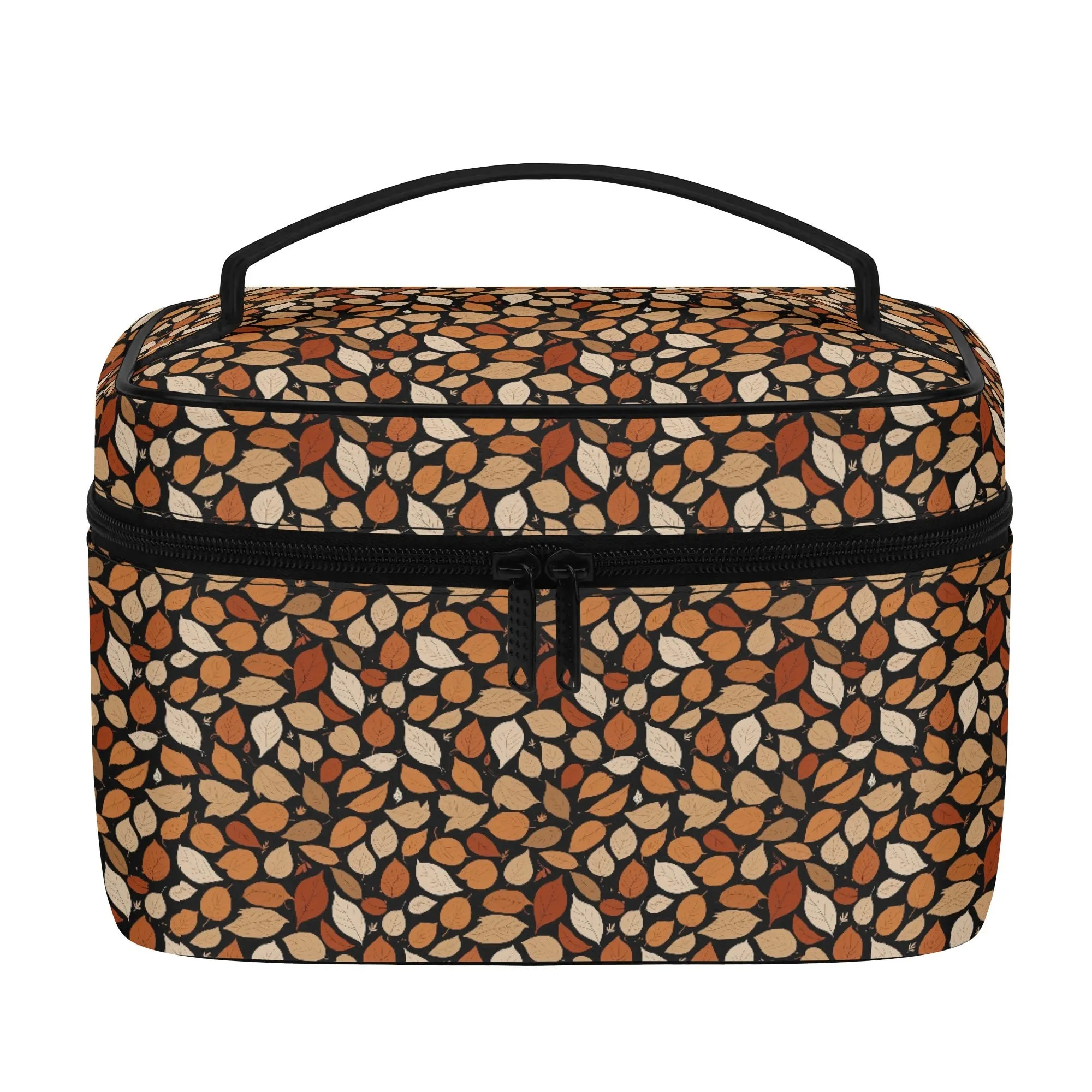 Dark Fall Leather Cosmetic Bag