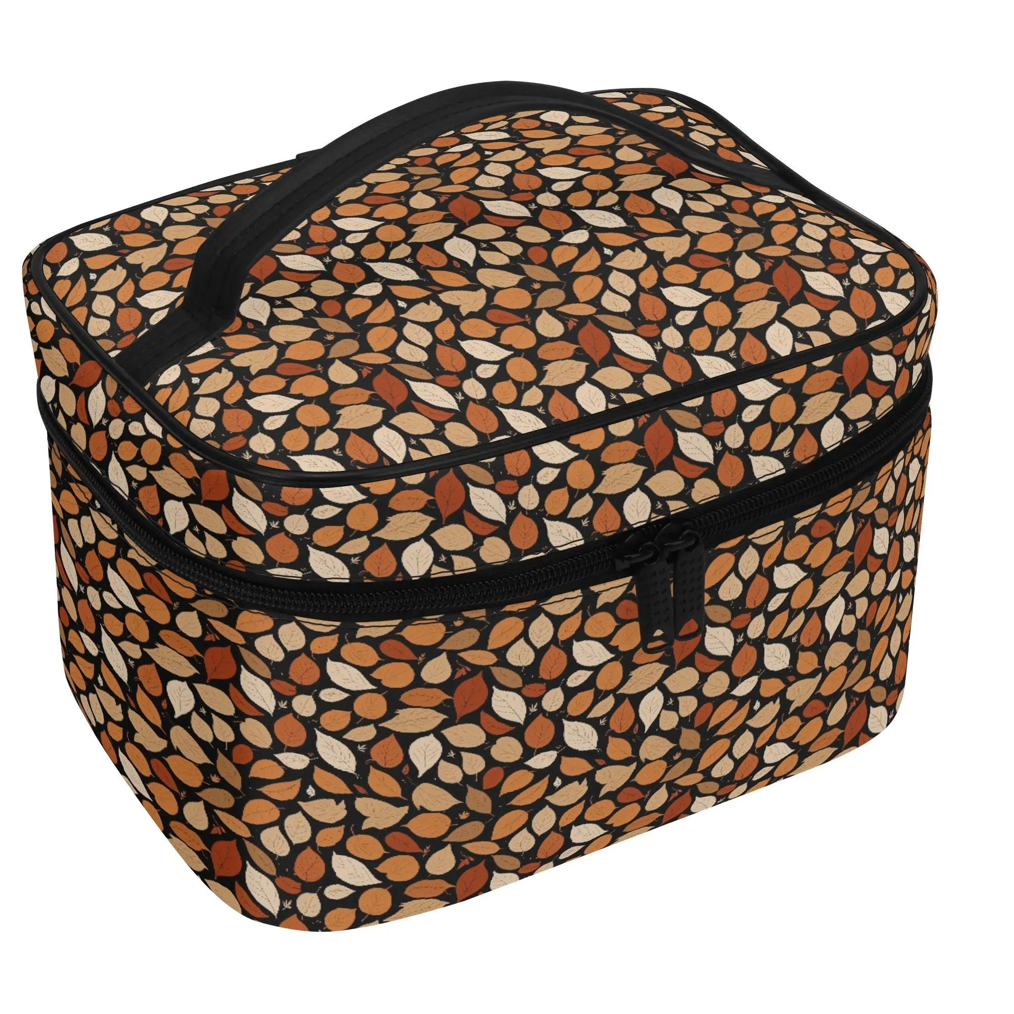 Dark Fall Leather Cosmetic Bag