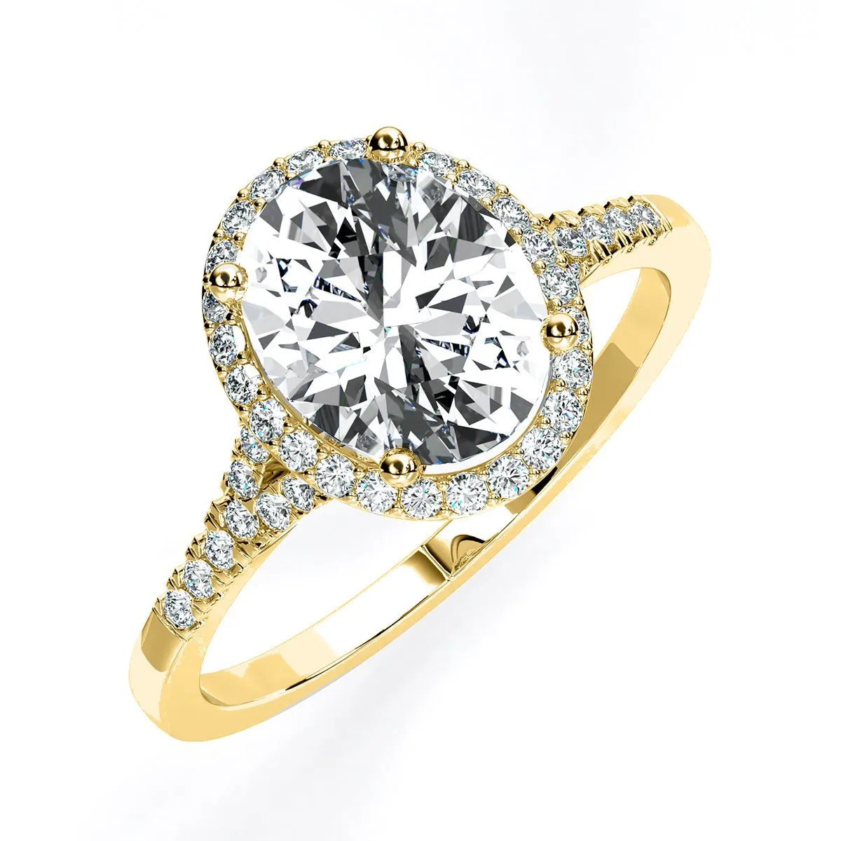 Desert Rose - GIA Natural Oval Diamond Engagement Ring