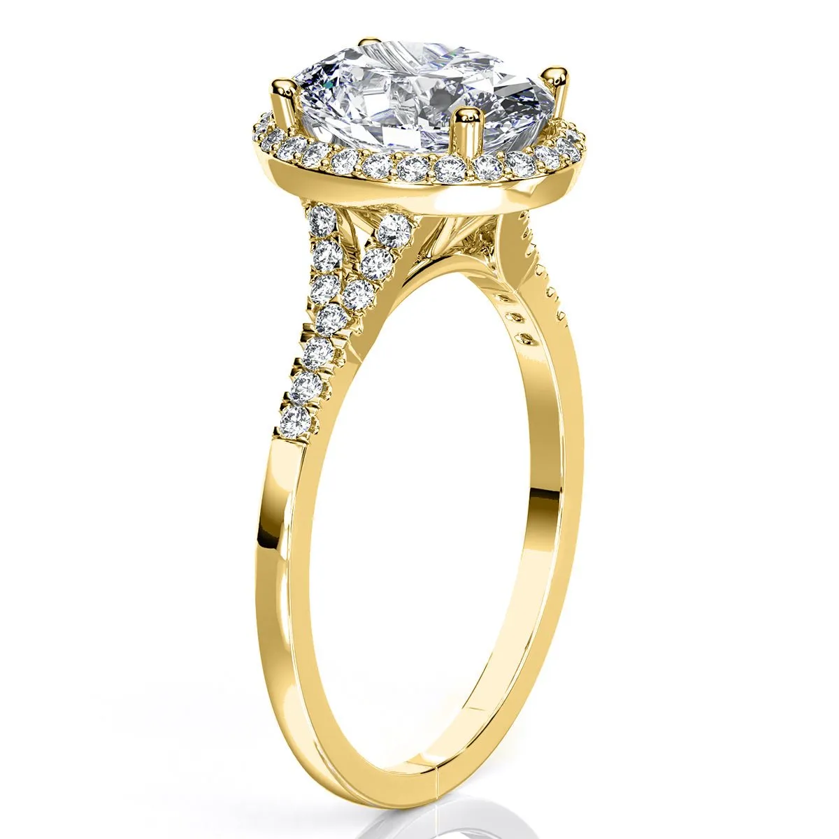 Desert Rose - GIA Natural Oval Diamond Engagement Ring