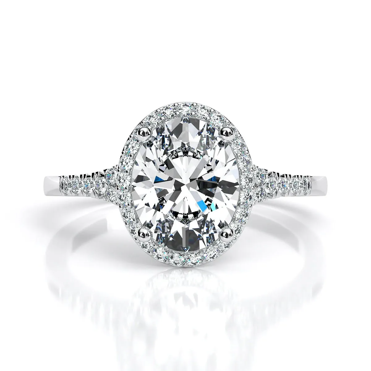 Desert Rose - GIA Natural Oval Diamond Engagement Ring