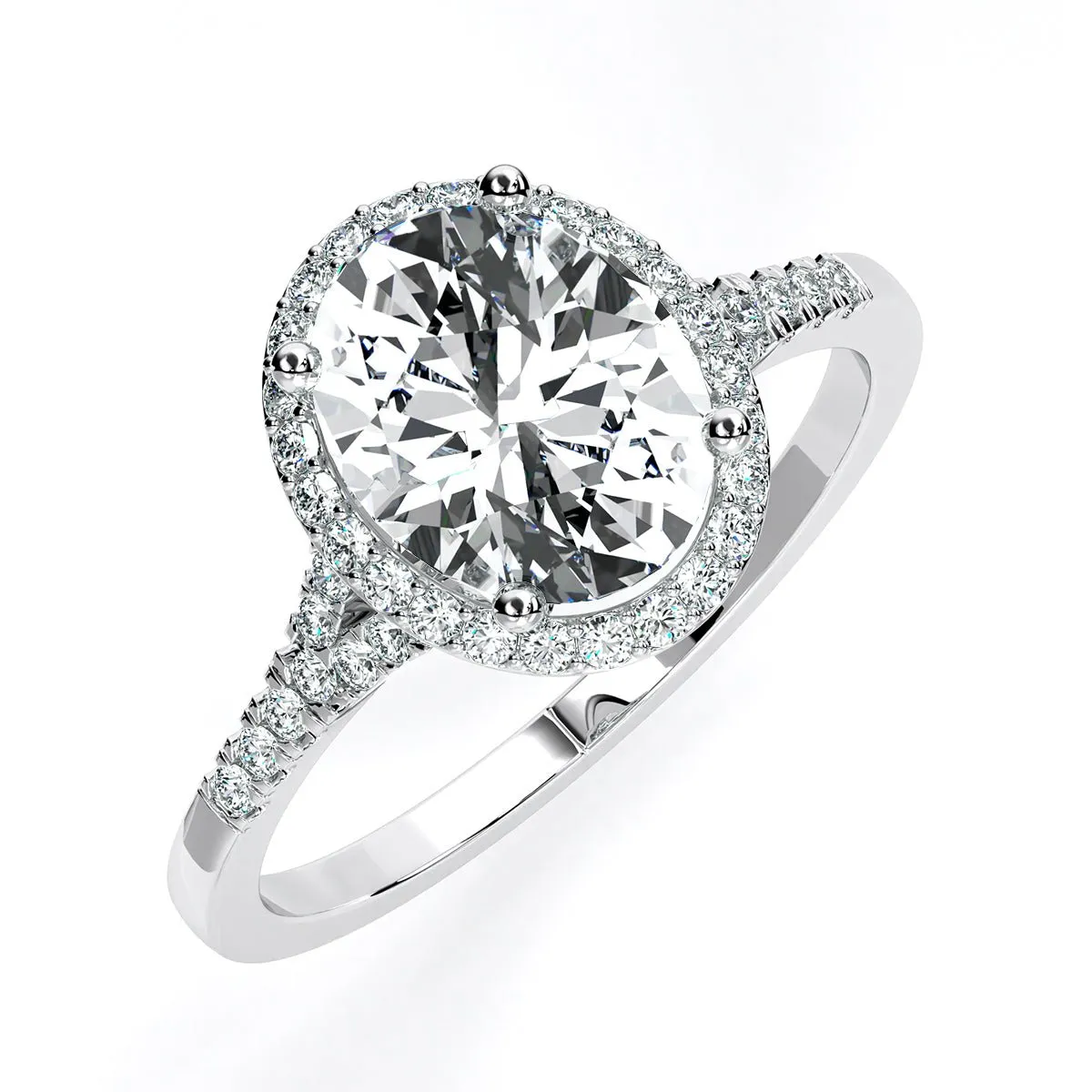 Desert Rose - GIA Natural Oval Diamond Engagement Ring