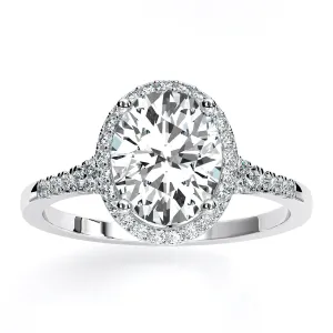Desert Rose - GIA Natural Oval Diamond Engagement Ring