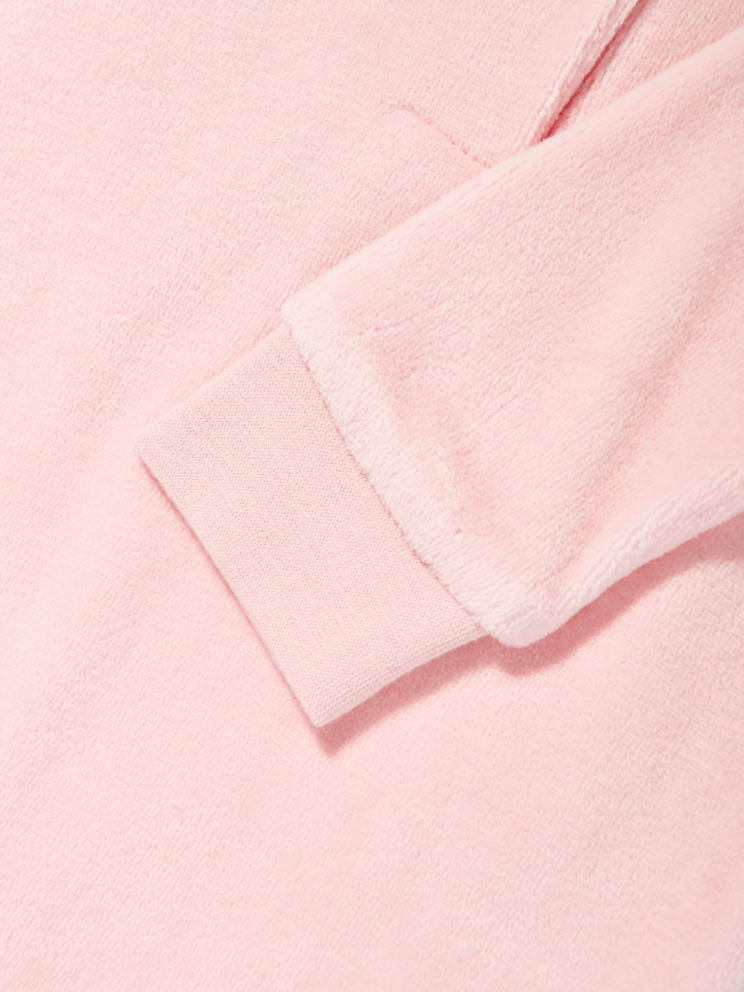 DKNY Baby Girls Velour Babygrow in Pink