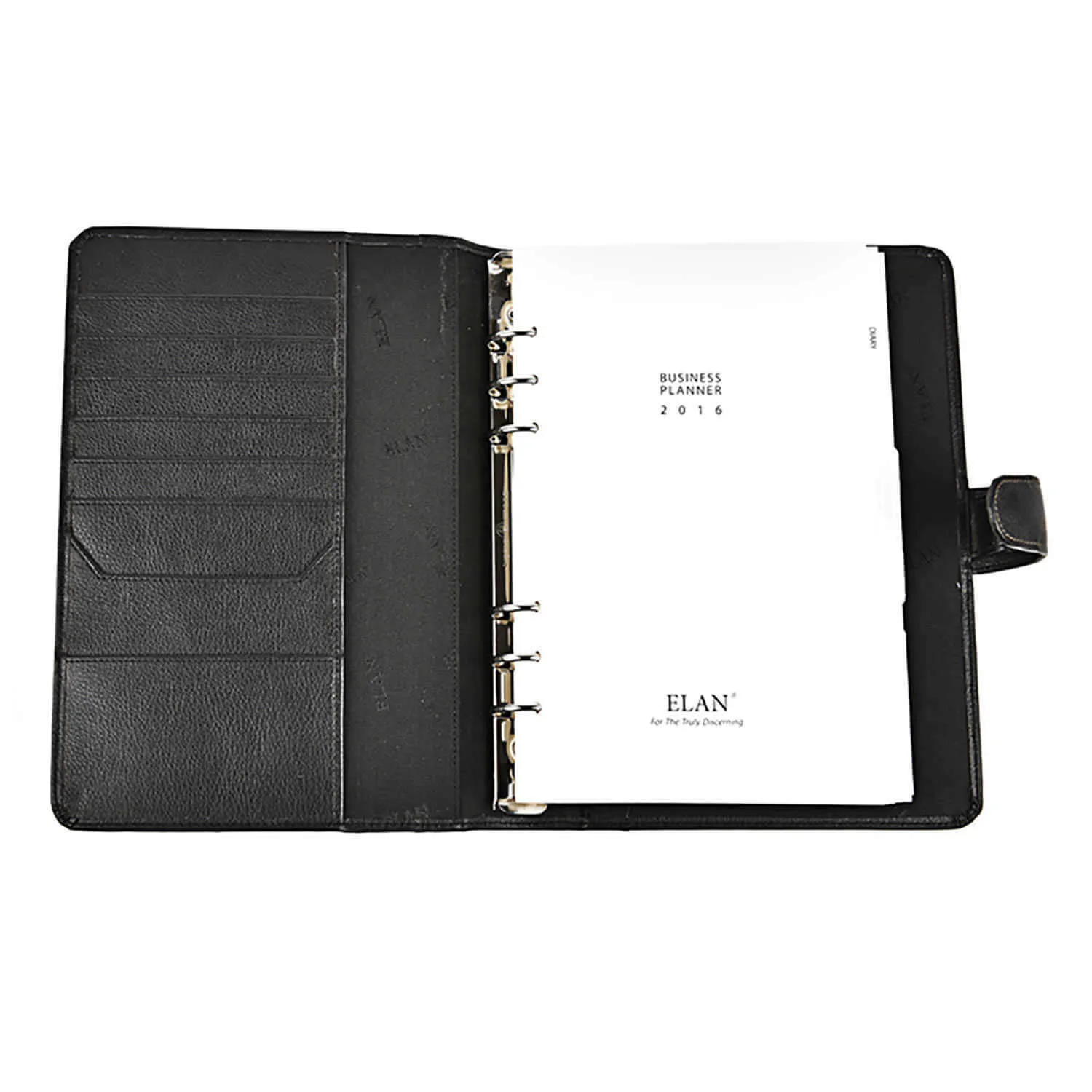 Elan Executive Non Leather Planner Organizer, Black - A5