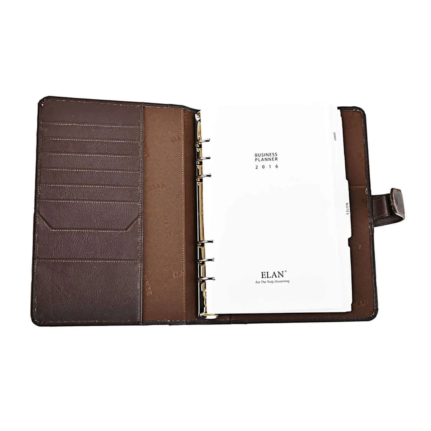Elan Executive Non Leather Planner Organizer, Brown - A5