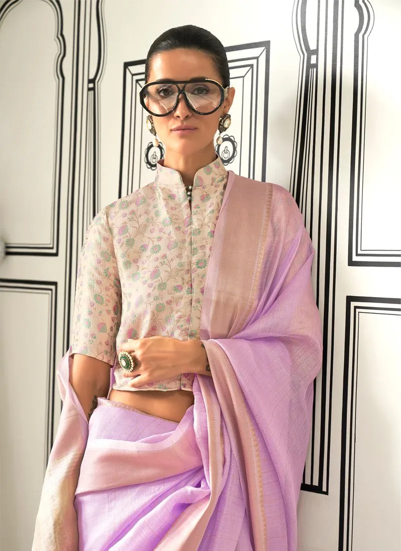 Exquisite Party Wear Saree with Jacquard Blouse