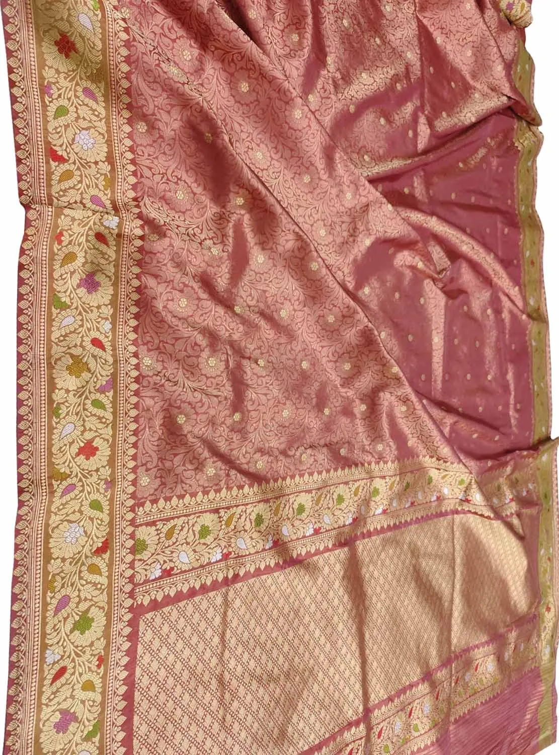 Exquisite Red Banarasi Handloom Silk Saree
