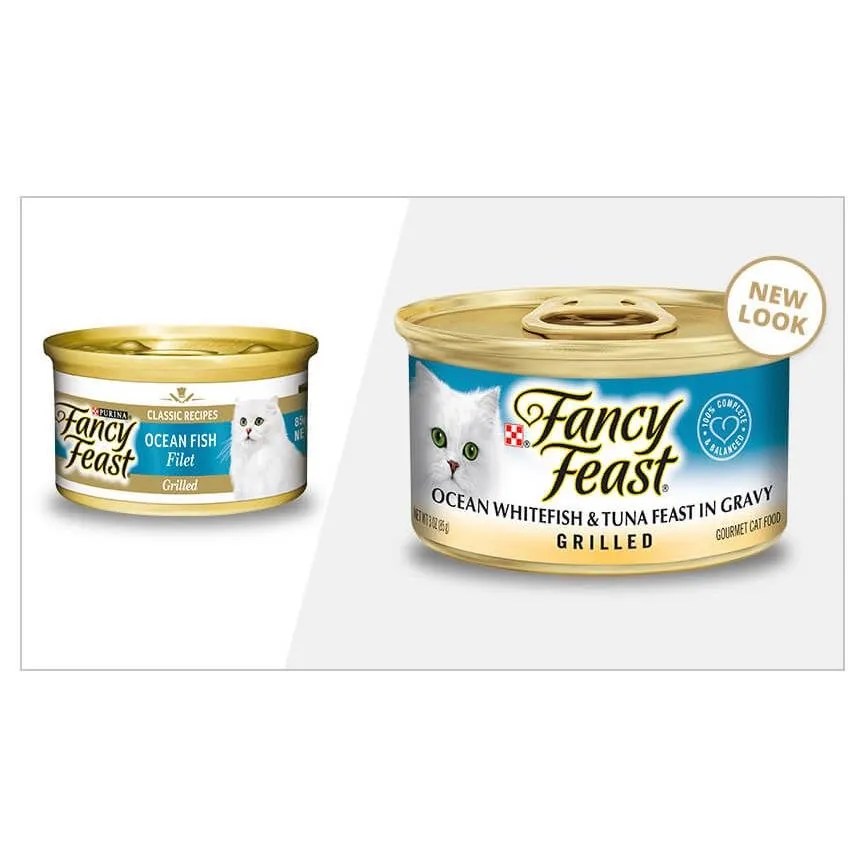 Fancy Feast Grilled Ocean Whitefish & Tuna Feast In Gravy