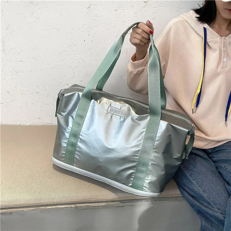 Fashion Fitness Sports Travel Bag Waterproof Shoulder Bags For Women Casual Weekend Bag Work Out Gym Yoga Traveling Bag Women