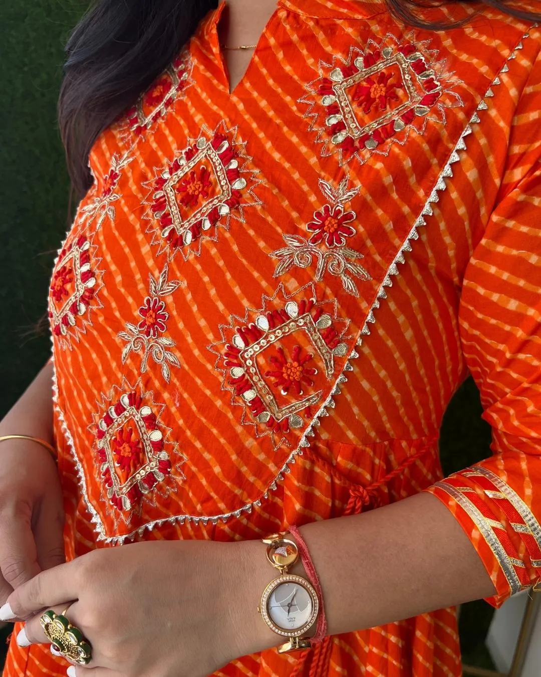 Fiza Leheriya Cotton Long Dress