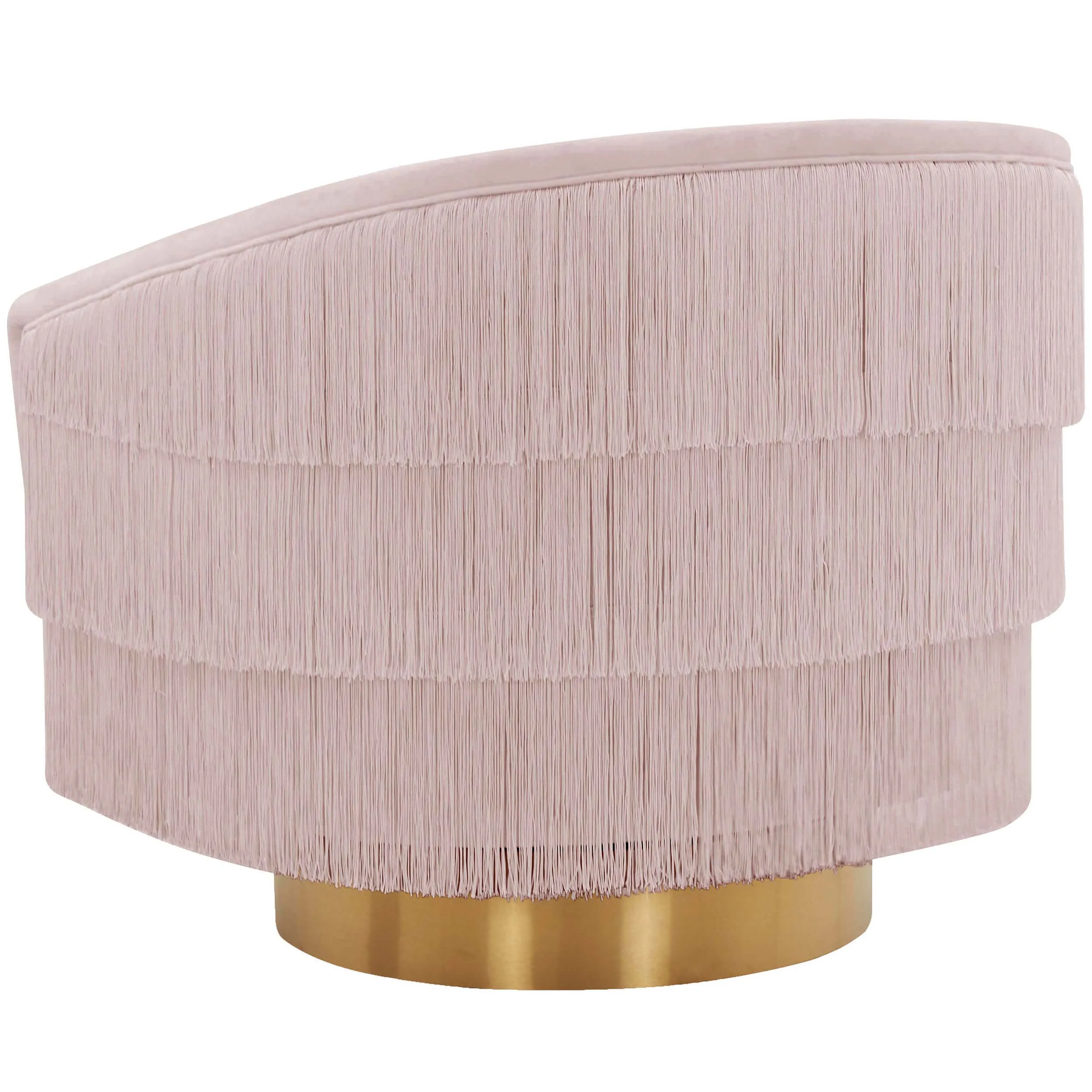 Flapper Swivel Chair, Blush