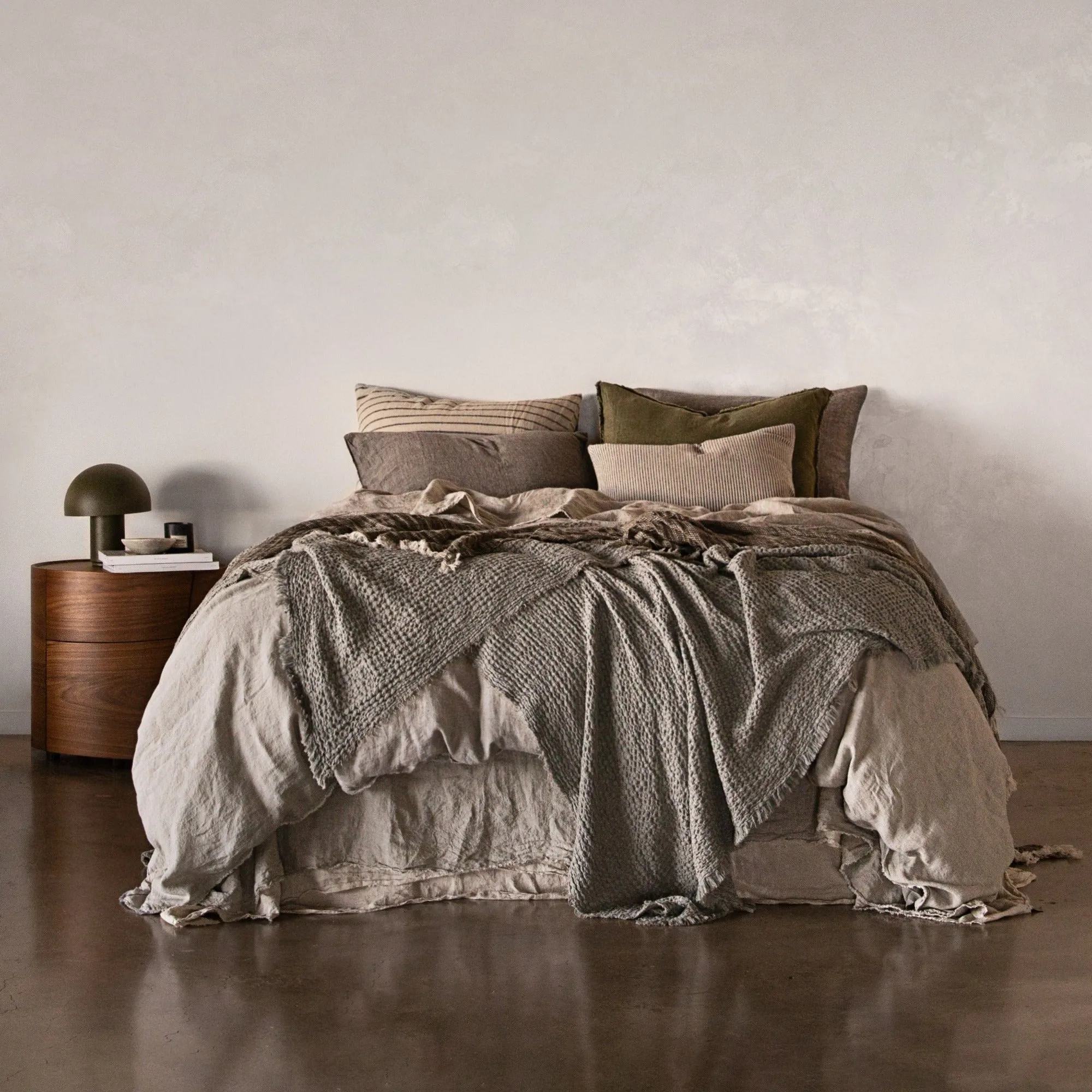 Flocca Linen Blanket - Elk