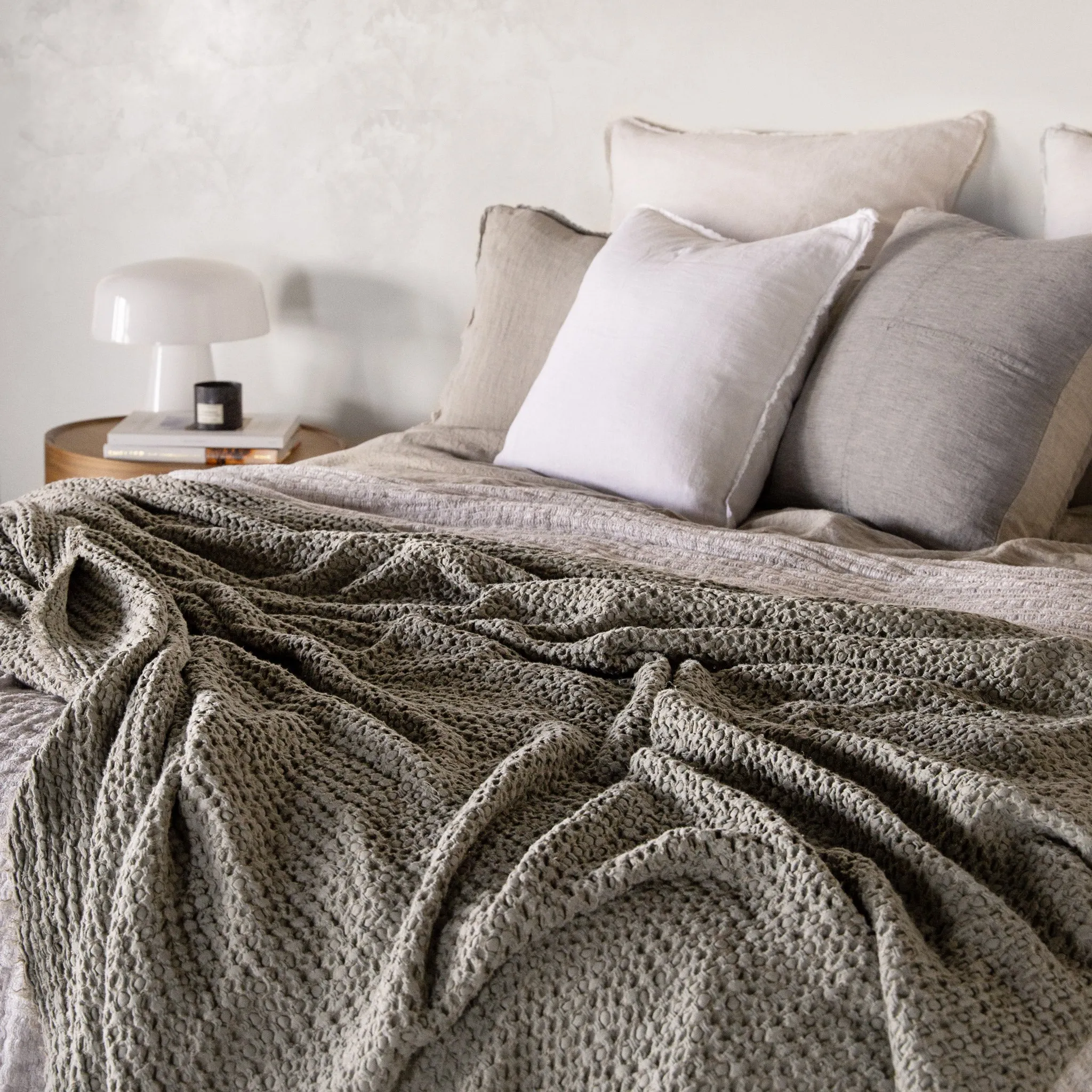 Flocca Linen Blanket - Elk
