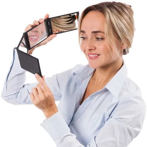 Foldable 4 Sided Cosmetic Mirror