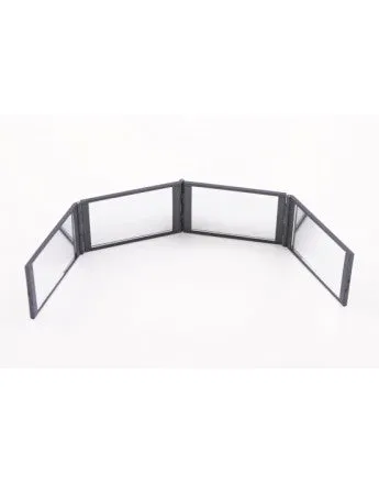 Foldable 4 Sided Cosmetic Mirror