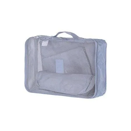 Foldable Travel Organizer Bag 4 Pack (Grey)