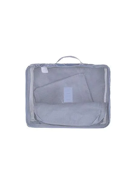 Foldable Travel Organizer Bag 4 Pack (Grey)