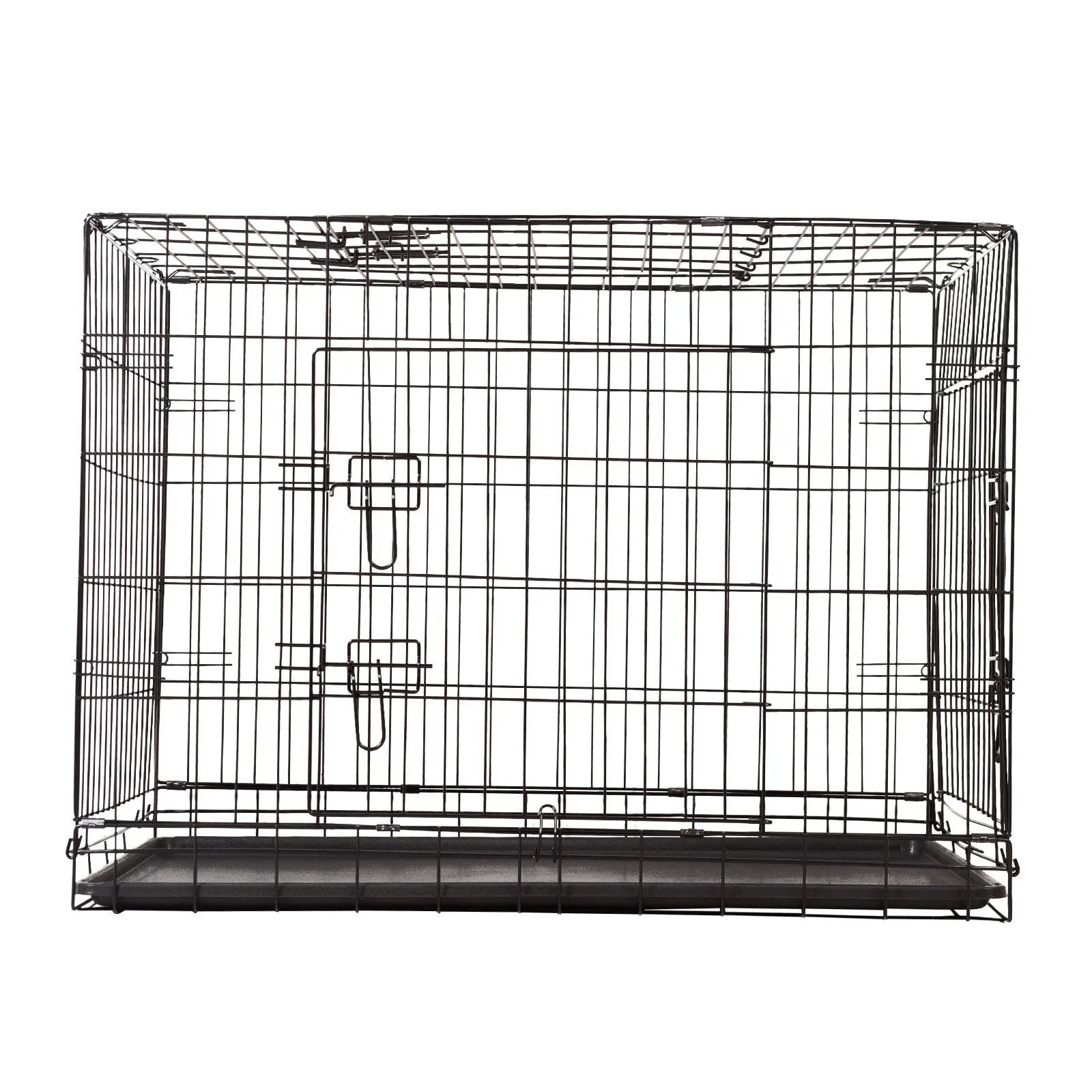 Foldable Triple-Door Pet Crate, Durable Metal Frame - 4Paws