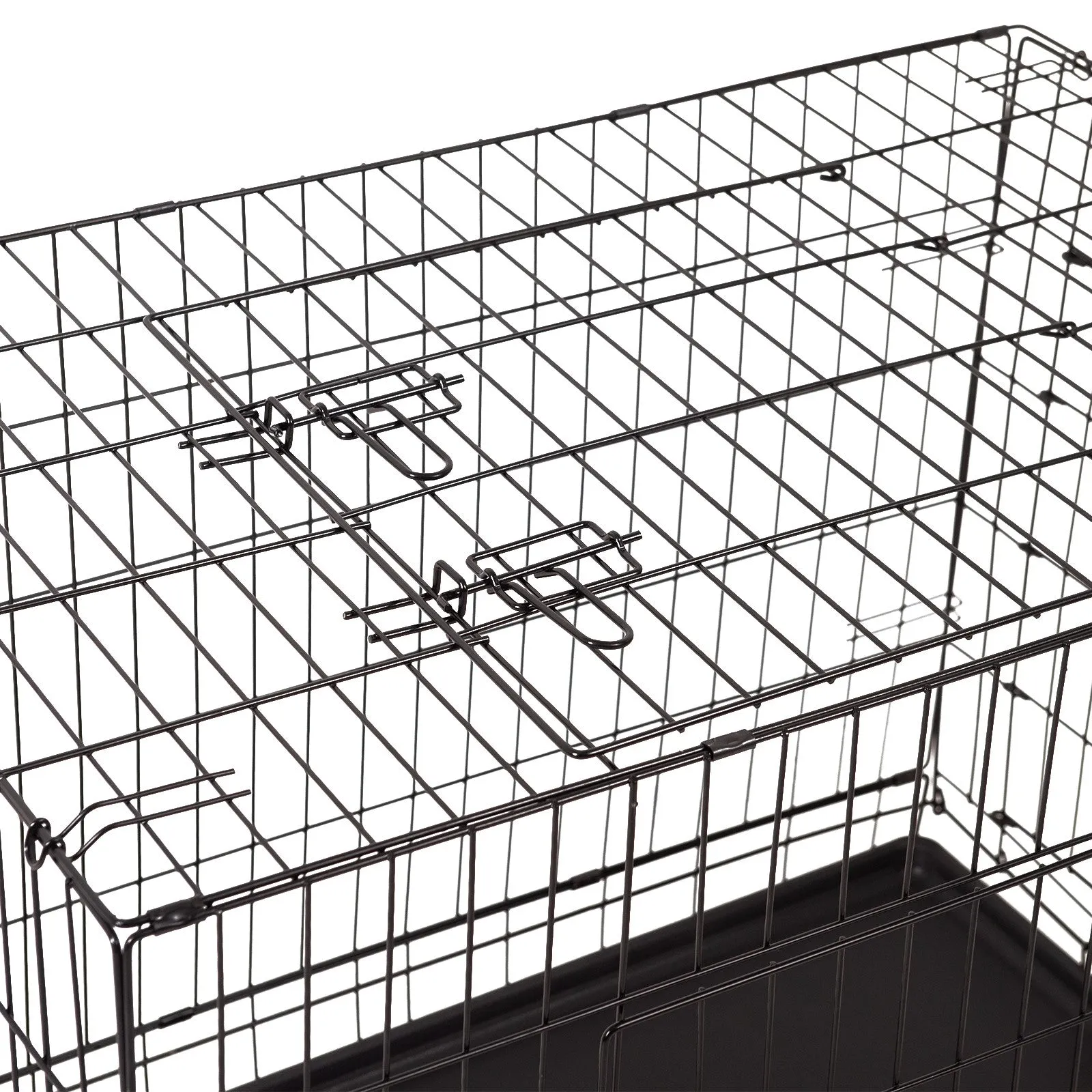 Foldable Triple-Door Pet Crate, Durable Metal Frame - 4Paws