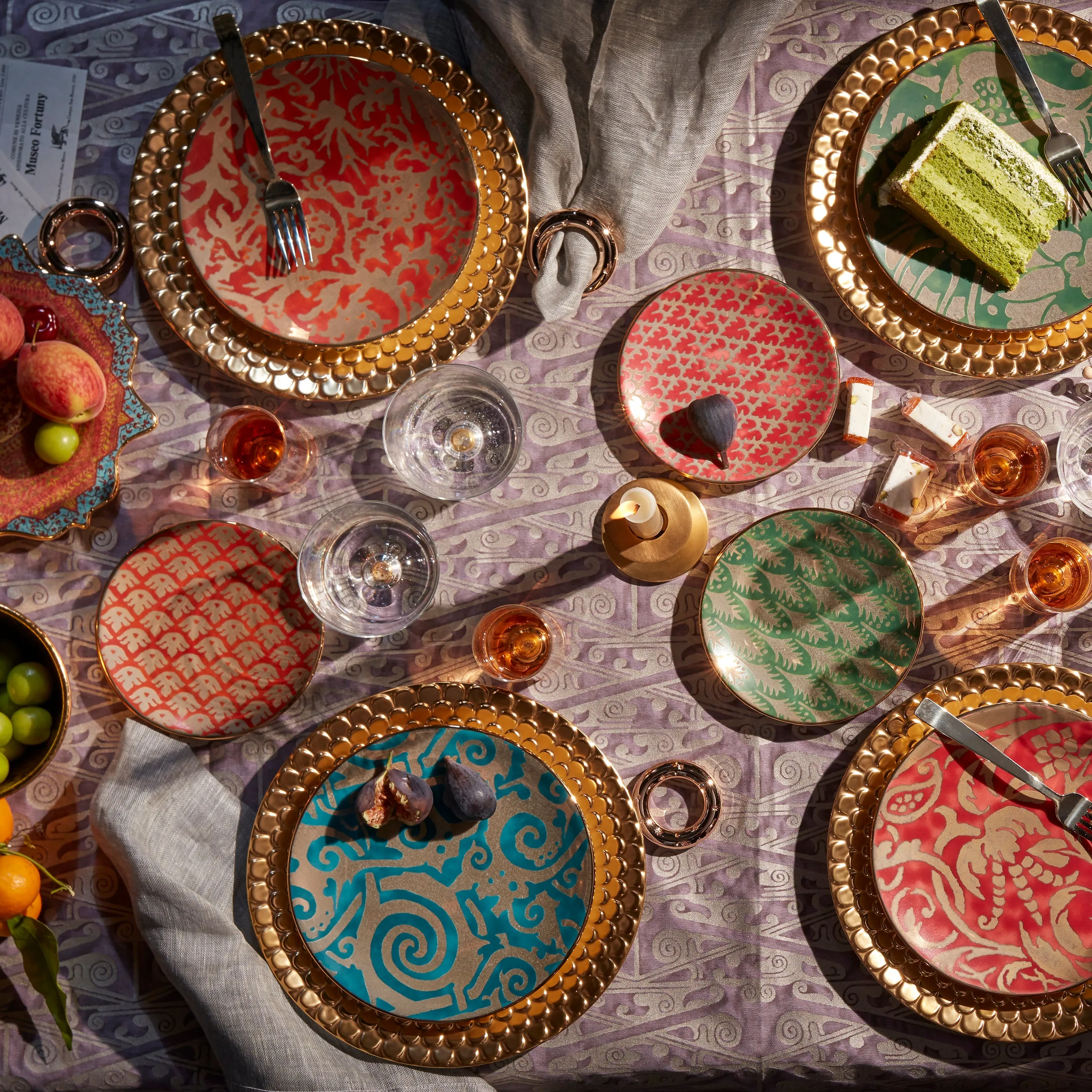 Fortuny Murillo Canape Plates (Set of 4)