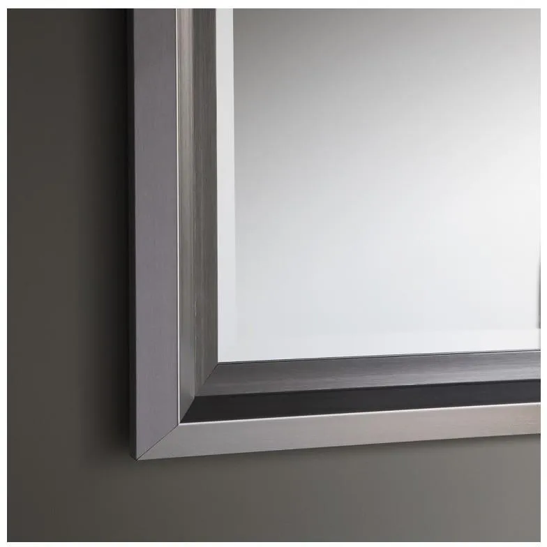 Gisborn Silver Pewter Rectangle Wall Mirror