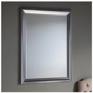 Gisborn Silver Pewter Rectangle Wall Mirror
