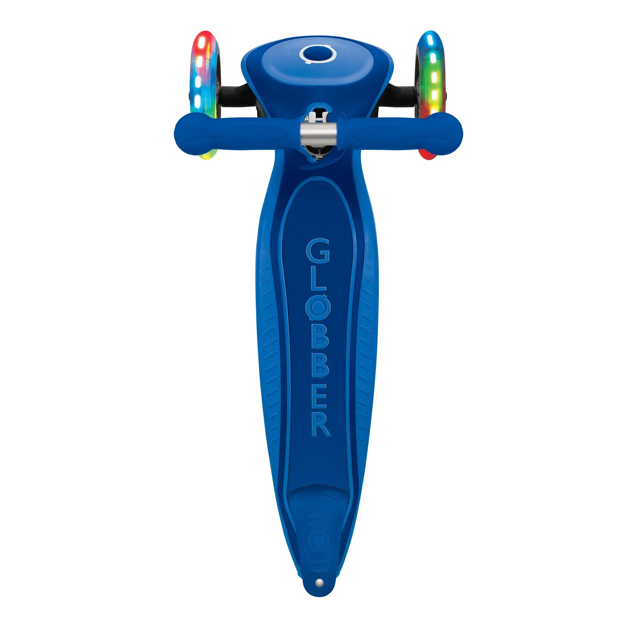 Globber Primo Foldable Plus Lights - Navy Blue (3y - 9y)