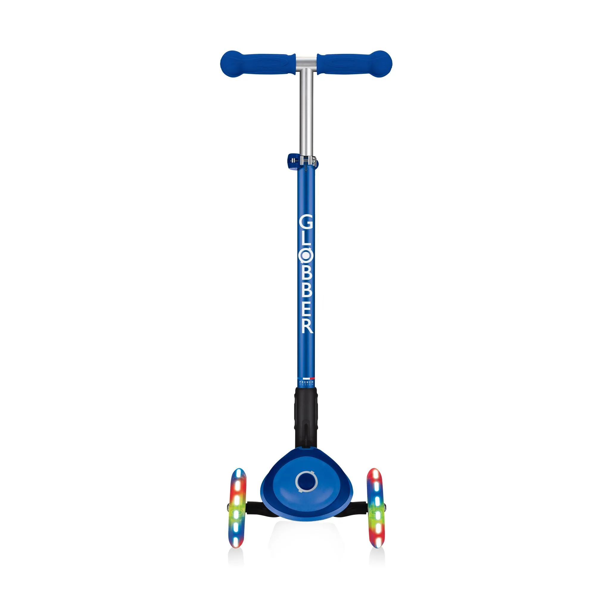 Globber Primo Foldable Plus Lights - Navy Blue (3y - 9y)
