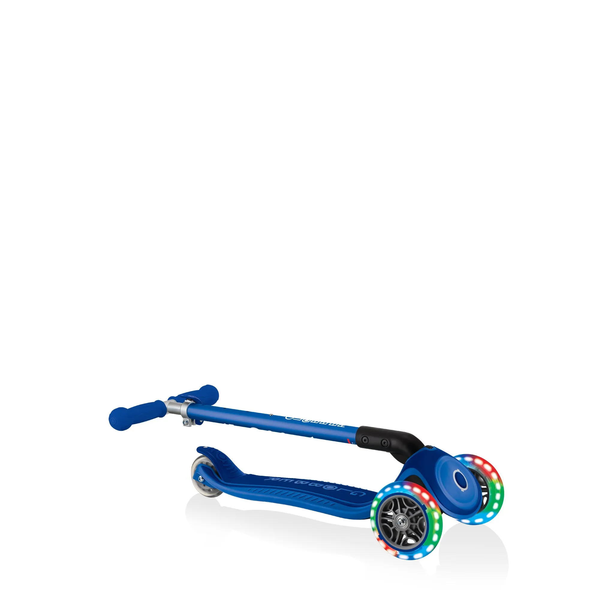 Globber Primo Foldable Plus Lights - Navy Blue (3y - 9y)
