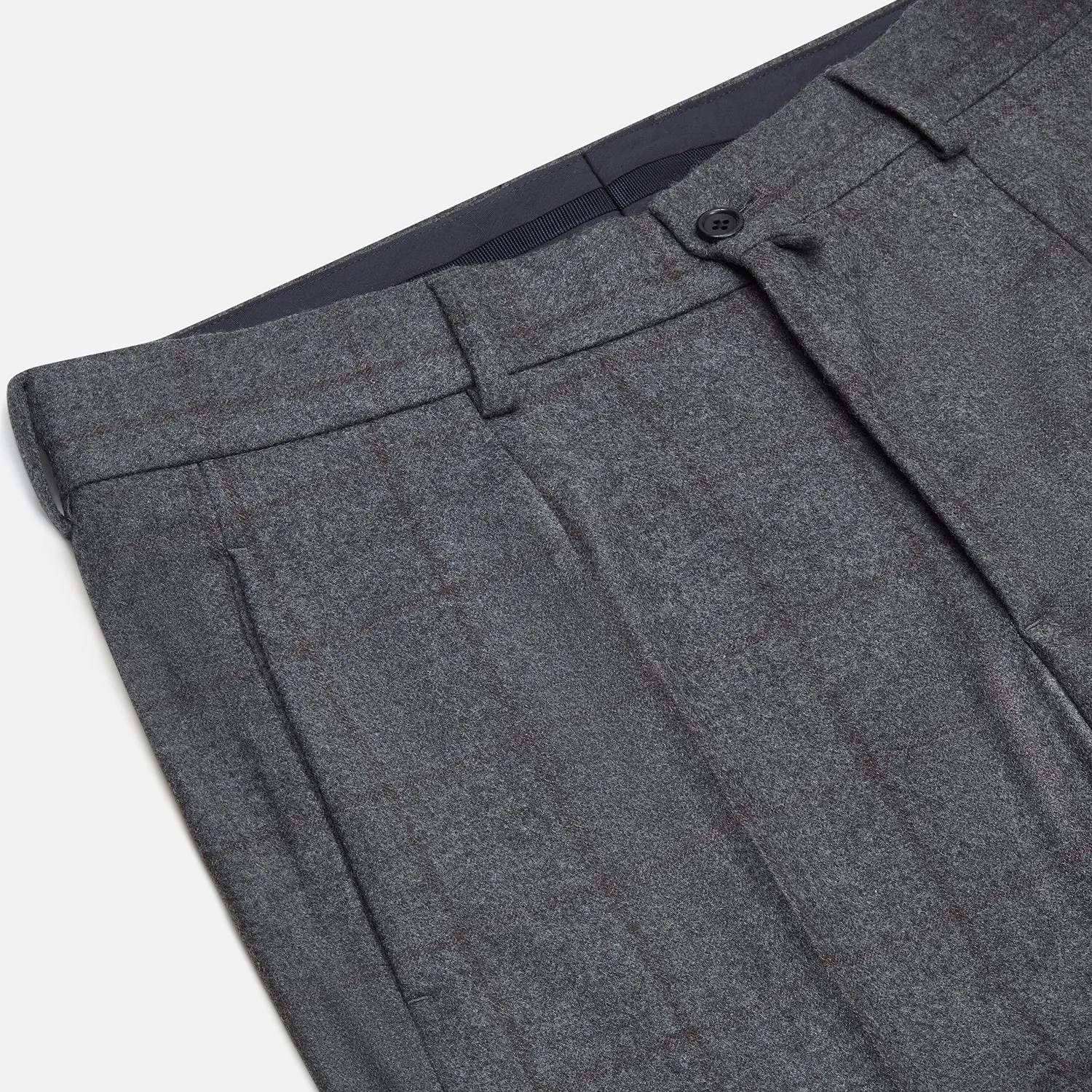 Grey and Brown Check Rupert Trousers