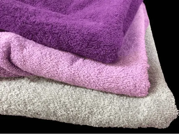 GREY - Pure Cotton Thick LUXURY TOWELLING Fabric 400 gsm
