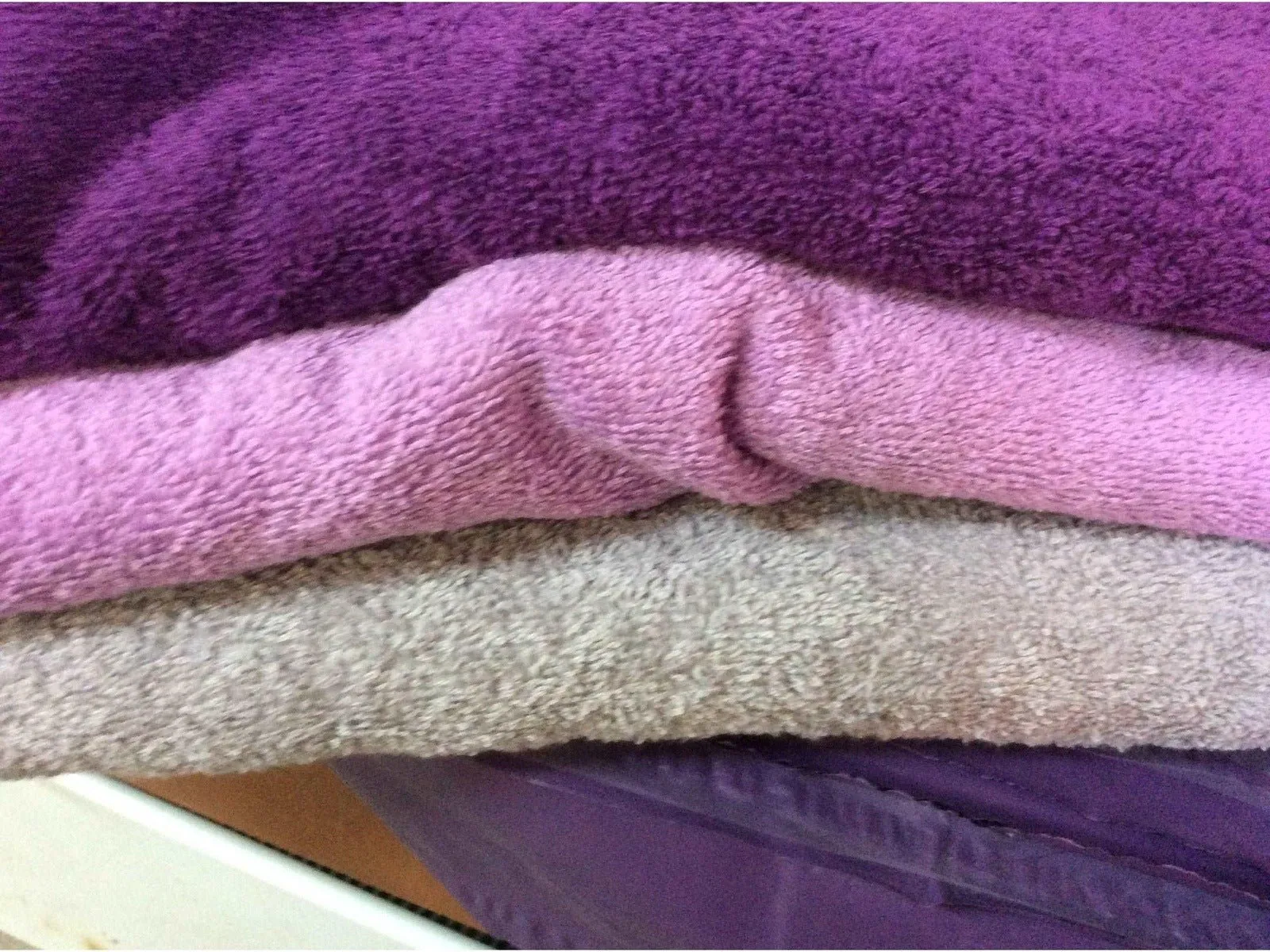 GREY - Pure Cotton Thick LUXURY TOWELLING Fabric 400 gsm