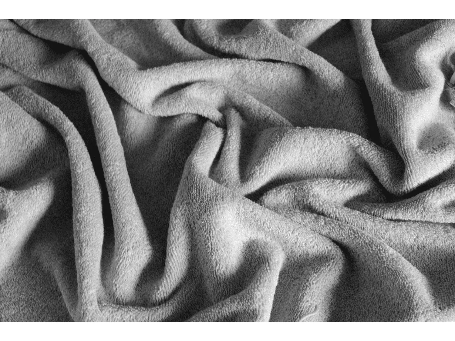 GREY - Pure Cotton Thick LUXURY TOWELLING Fabric 400 gsm
