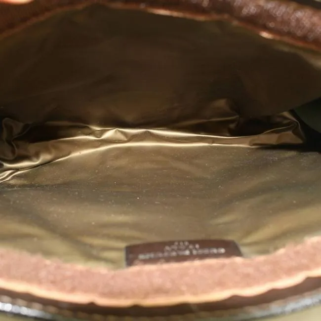 Gucci Vintage Accessory Collection Purses Brown Suede And Leather Clutch