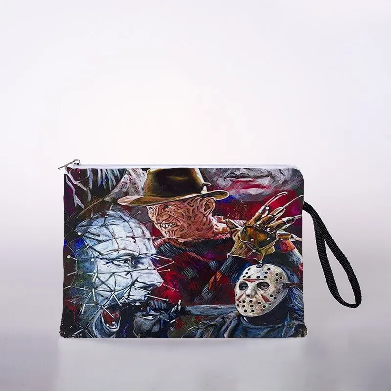 Halloween pattern cosmetic bag ladies mini cosmetic bag storage bag travel storage bag handbag