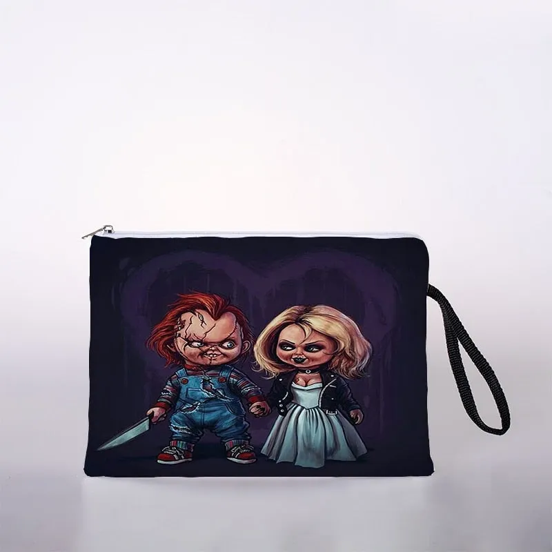 Halloween pattern cosmetic bag ladies mini cosmetic bag storage bag travel storage bag handbag