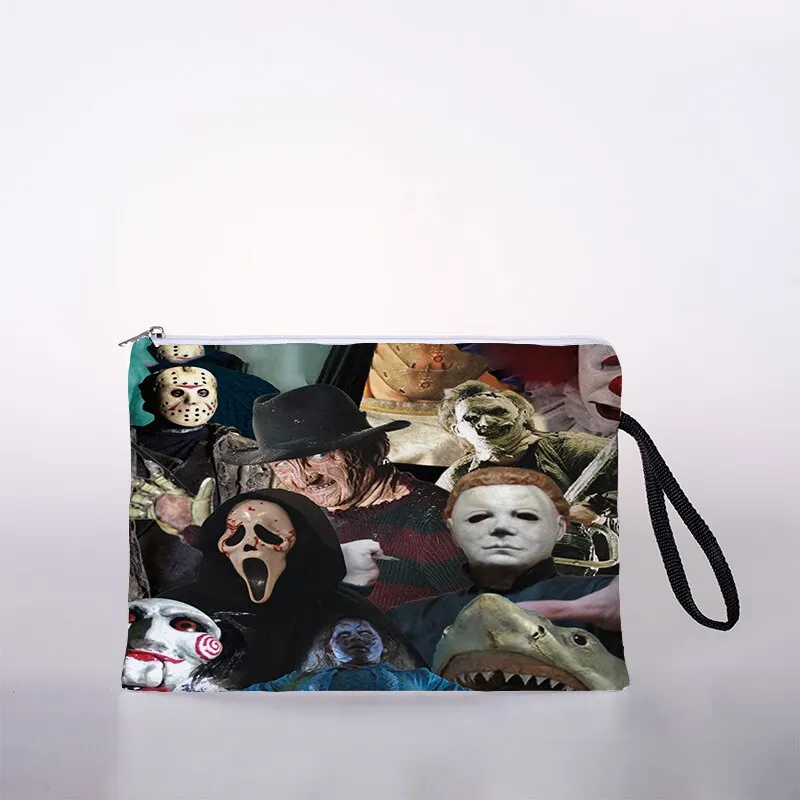 Halloween pattern cosmetic bag ladies mini cosmetic bag storage bag travel storage bag handbag