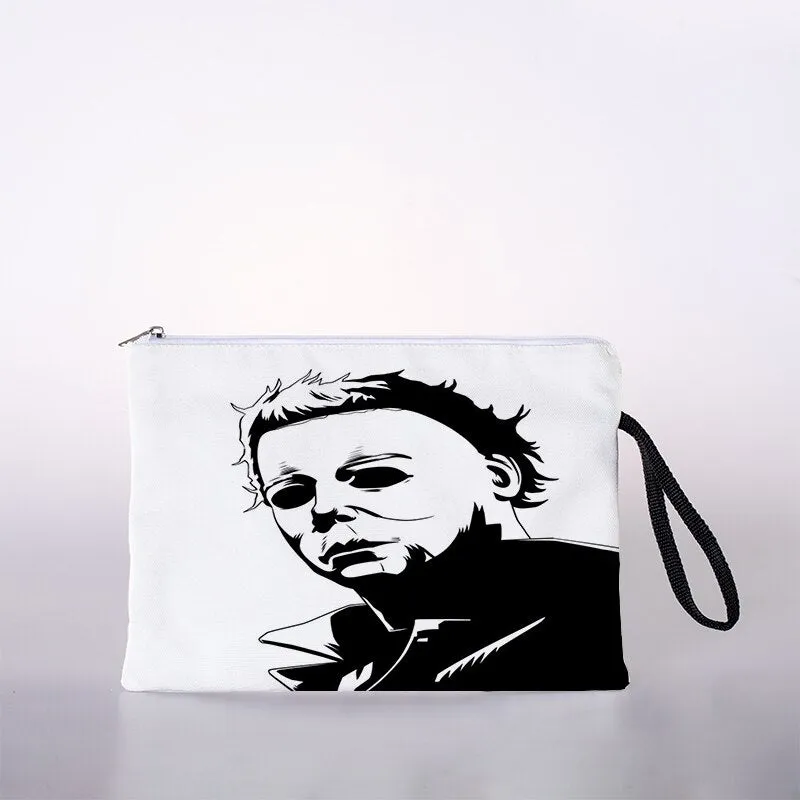 Halloween pattern cosmetic bag ladies mini cosmetic bag storage bag travel storage bag handbag